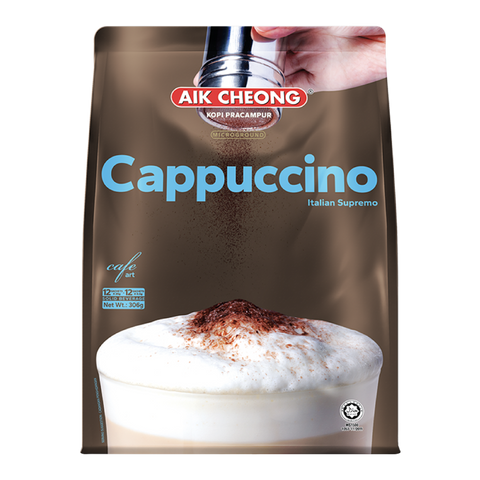 Aik Cheong Cappuccino 3-in-1 Coffee Mix - 300 grams (12 sachets)