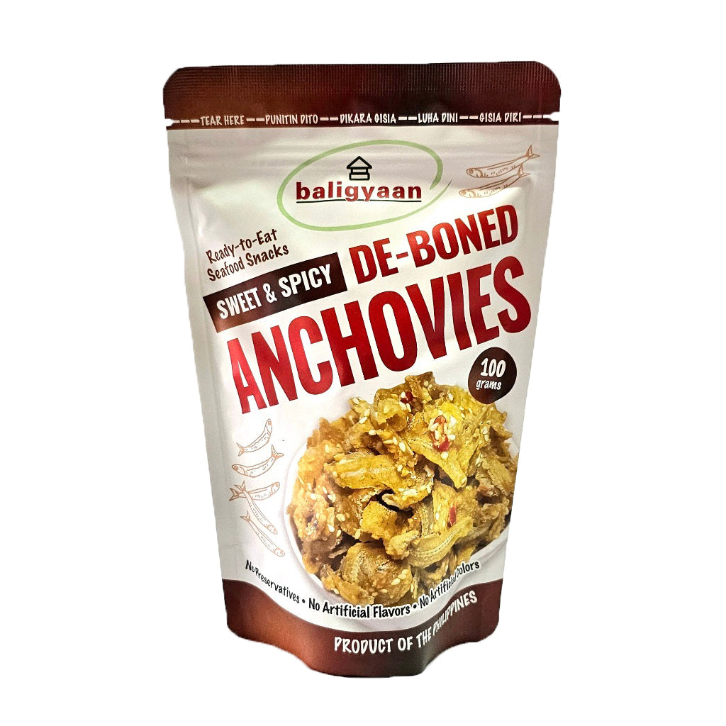 Baligyaan Sweet & Spicy Deboned Dilis (Anchovies) - 100 grams