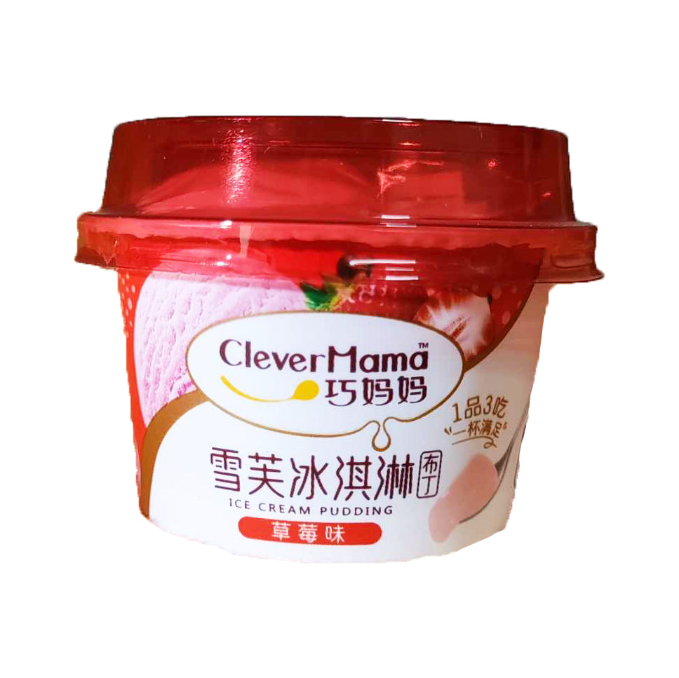 Clever Mama 迷你冰淇淋布丁(草莓味) - 约 60 克