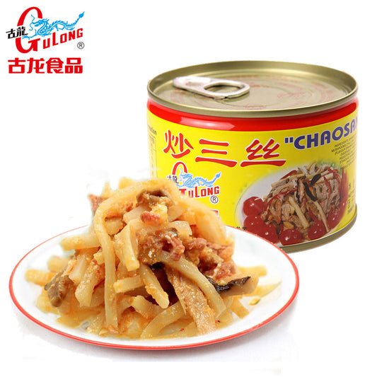 古龍炒三絲(豬肉,蘑菇,竹子) - 198克