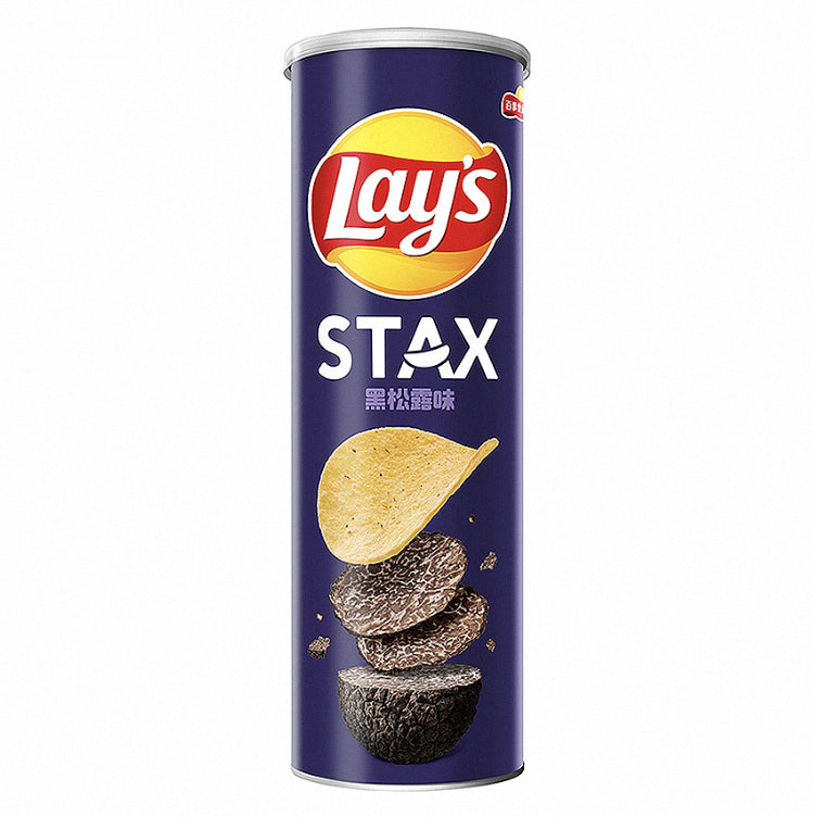 Lays Stax Black Truffle Flavor - 90 grams