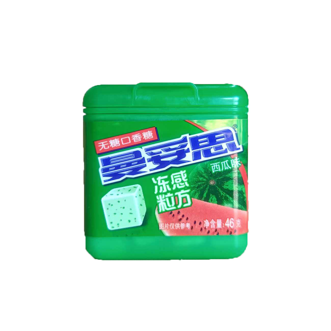 Mentos Ice Cube Sugar-Free Chewing Gum (Watermelon Flavor) - 46 grams