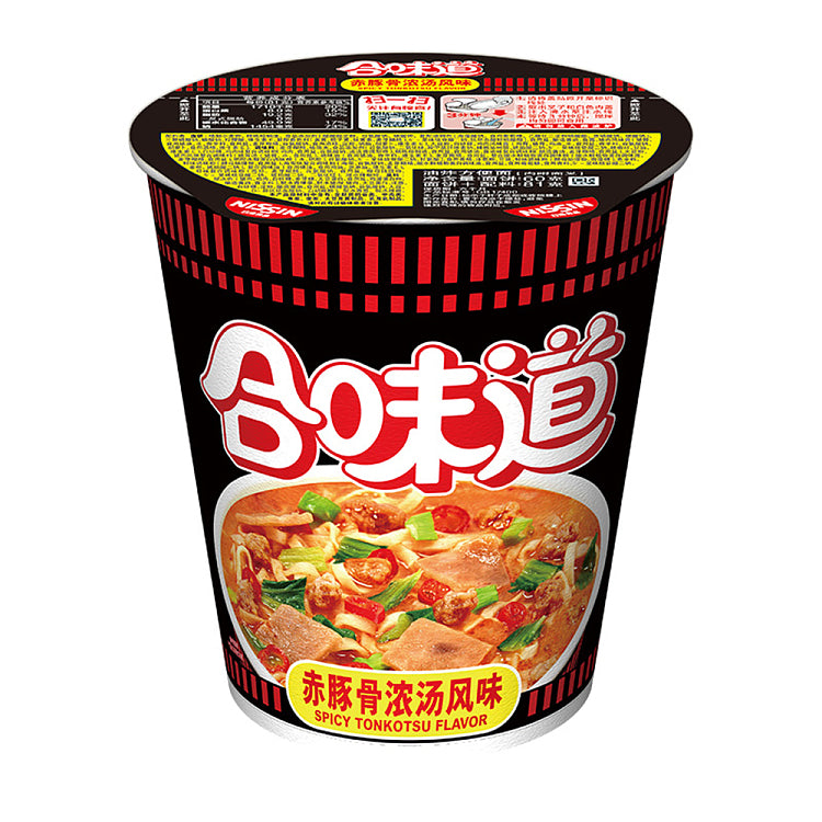 Nissin Spicy Tonkotsu Cup Noodles - 80 grams