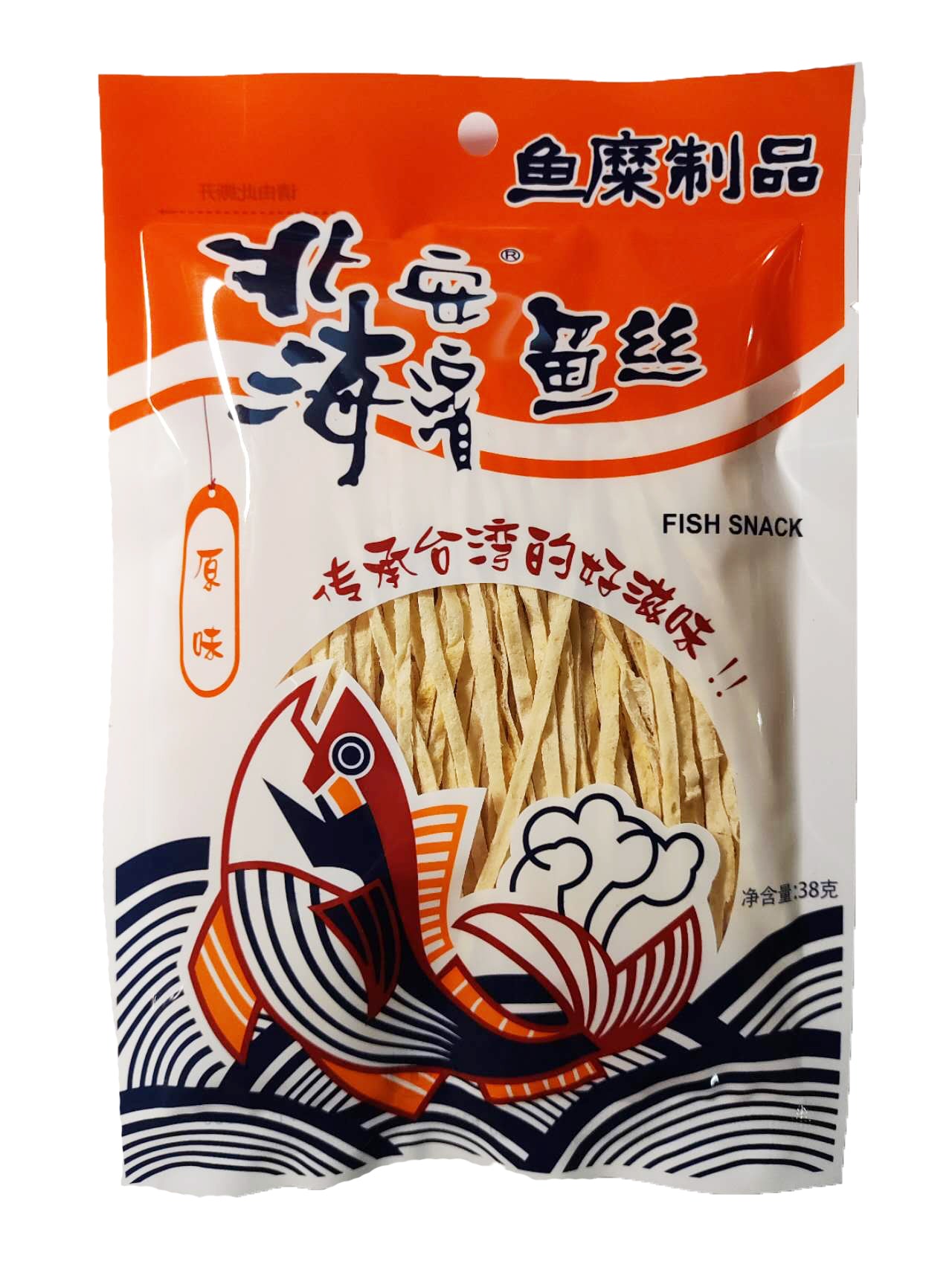 北海鱼条零食(原味) - 38 克