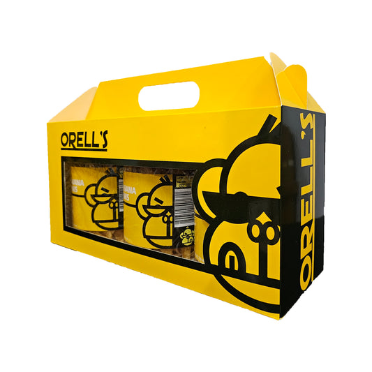 Orell's 3-Jar Holiday Banana Thins Gift Set - 200 grams x 3 jars