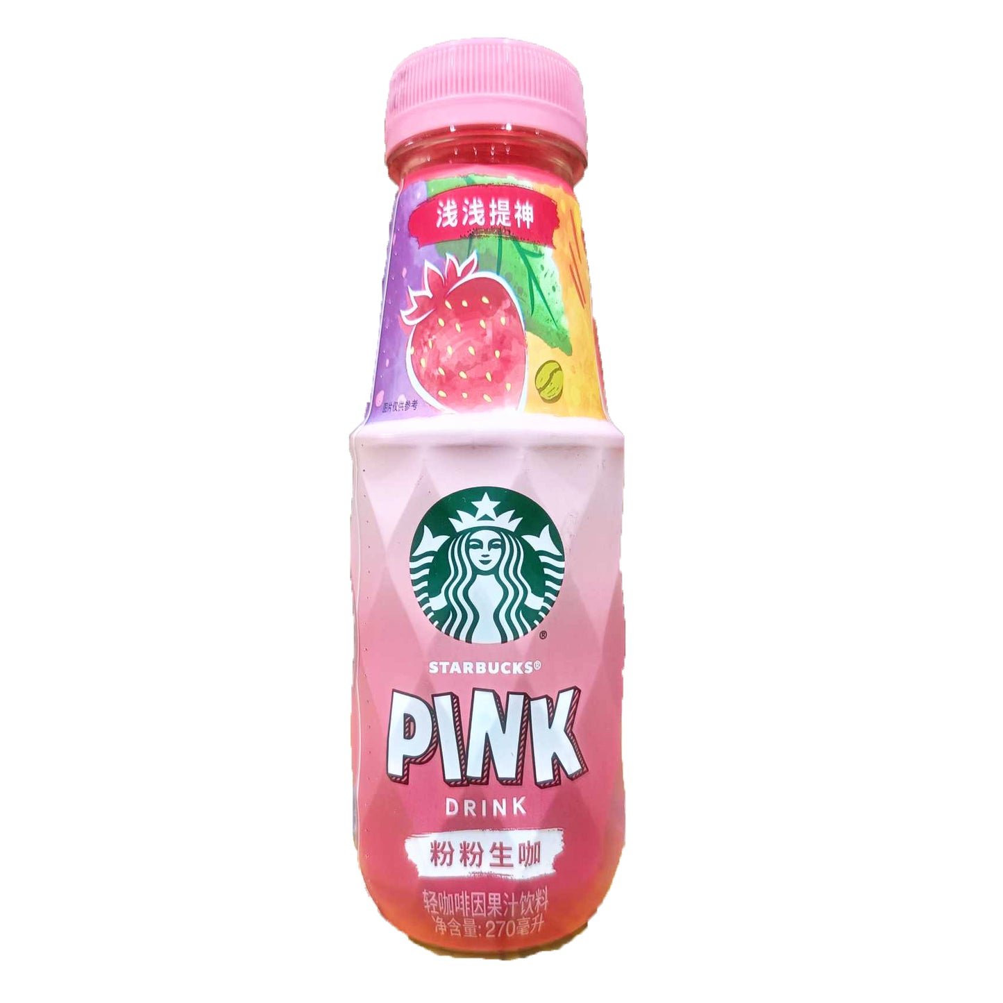 Starbucks Pink Drink Strawberry Refresher (Bottle) - 270 ml