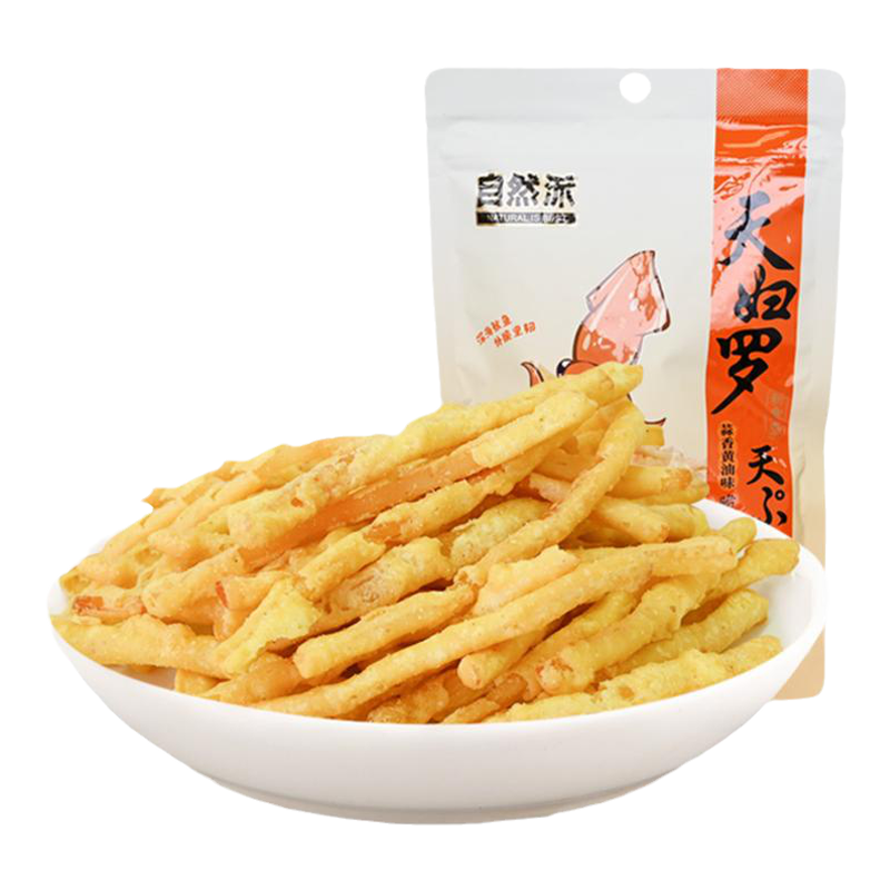 Ziranpai Crunchy Calamares Squid Strips (Garlic Butter Flavor) - 50 grams