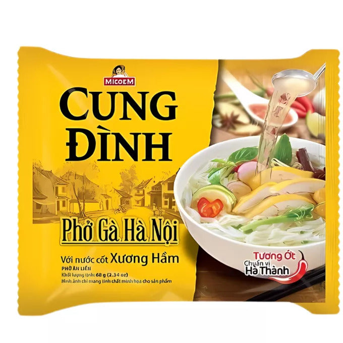 Cung Dinh Vietnamese Instant Pho Rice Noodle Soup (Chicken Flavor) - 70 grams