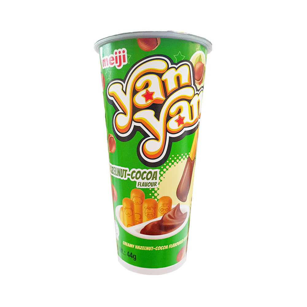 Meiji Yanyan Japanese Dipping Biscuit Sticks (Hazelnut Flavor) - 44 grams