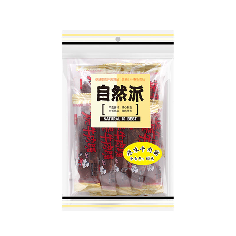 自然派牛肉干(香辣味) - 65克