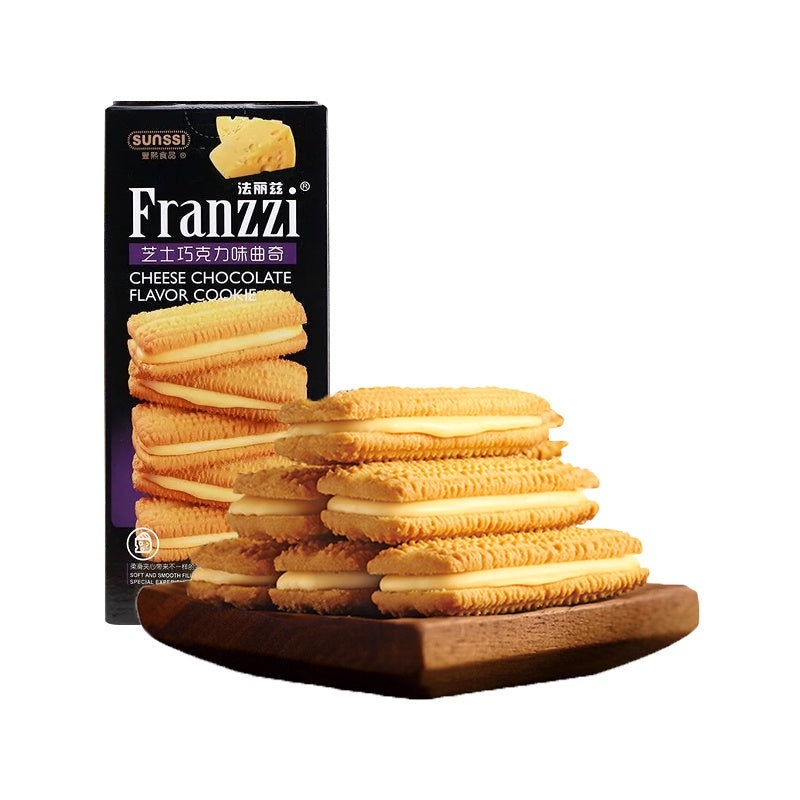 Franzzi Sandwich Cookie Cheese Chocolate Large - 115 grams