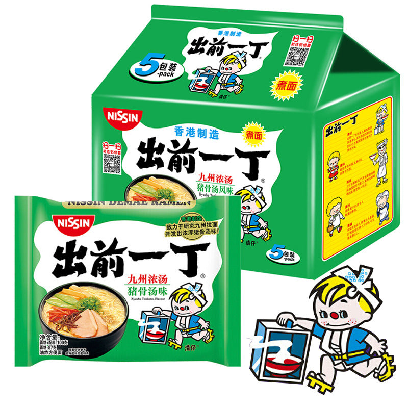 Nissin Demae Iccho Kyushu Tonkotsu Ramen - 100 grams x 5 packs