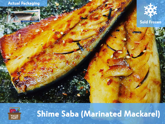 Shime Saba (Marinated Japanese Mackarel), Cooked Product and Packaging