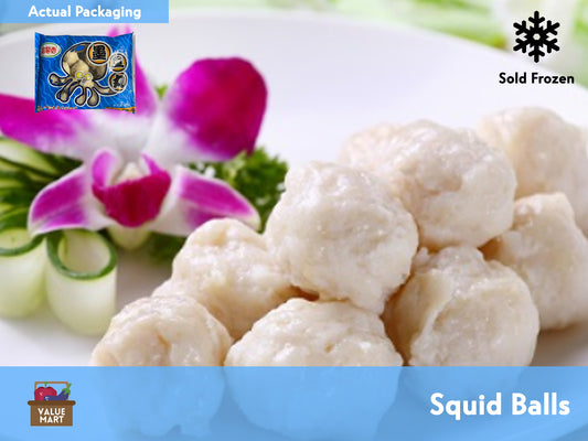 Fubang Squid Balls, Cooked Product and Packaging