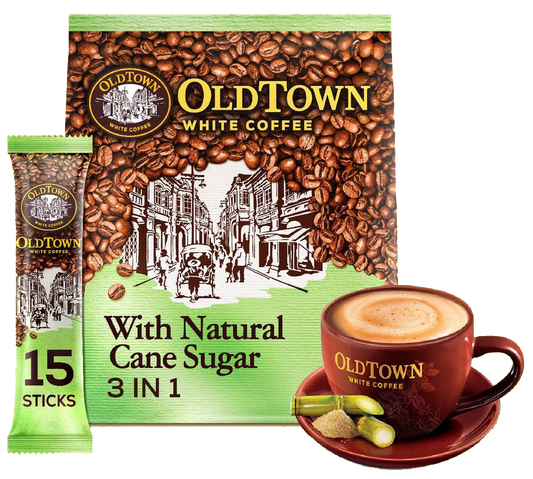 Old Town White Coffee with Cane Sugar - 540 grams (15 sticks)