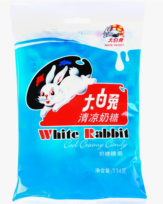 White Rabbit Candy with Edible Rice Paper (Cool Mint Flavor) - 114 grams