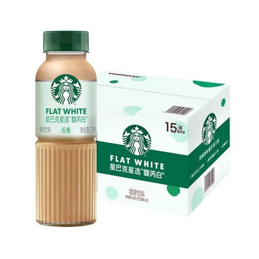 [BOX PROMO - JUNE 24, 2026 EXPIRY] Starbucks Low-Sugar Flat White (Bottle) - 270 ml x 15 bottles