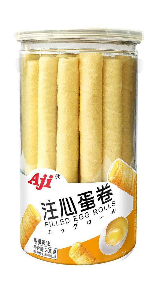 Aji Filled Egg Rolls (Salted Egg Flavor) - 200 grams