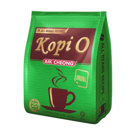 Aik Cheong Kopi-O All Beans Recipe Malaysian Coffee Bags - 200 grams (20 bags)