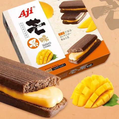 [BUY 1, GET 1 FREE!] Aji Chocolate Sandwich Cookies (Mango Flavor) - 118 grams