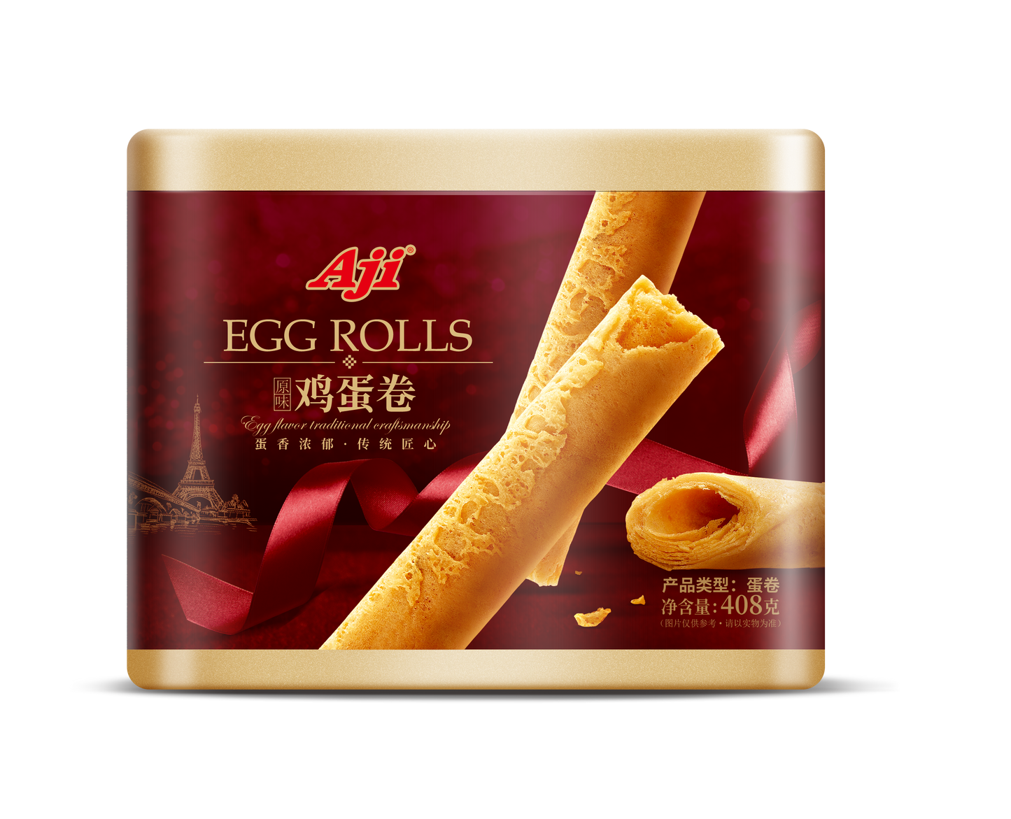 Aji Egg Roll Premium Gift Can - 408 grams