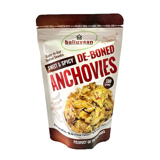 Baligyaan Sweet & Spicy Deboned Dilis (Anchovies) - 100 grams