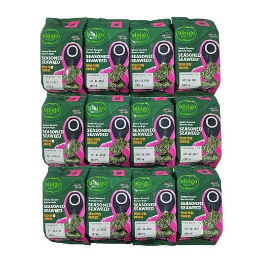 Bibigo Seasoned Seaweed (Large Pack) - 12 packs x 4 grams