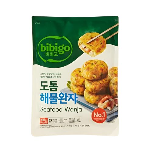 [F68] 必品阁韩式海鲜酥 Bibigo Korean Seafood Patties - 510 grams