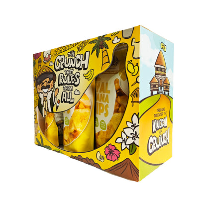 Crunch King Royal Banana Chips Pasalubong Gift Box (Original Flavor) - 100 grams x 6 Pouches
