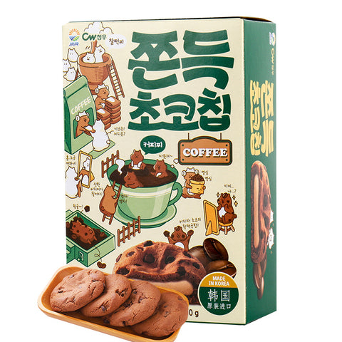 CW Korean Mochi Cookie Pie (Coffee Flavor) - 90 grams / 5 pcs