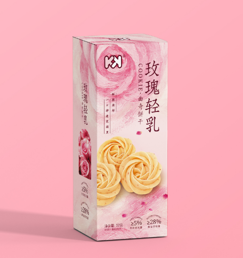 Chaoyouwei Rose Flower Cloud Cookies - 52 grams