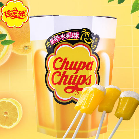 Chupa Chups Cheers Mexican-Style Tarrito Tropical Fruit Lollipop (1 Piece) - 15 grams