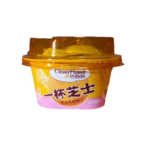 Clever Mama Peach Cheese Pudding Cup - Approx. 90 grams