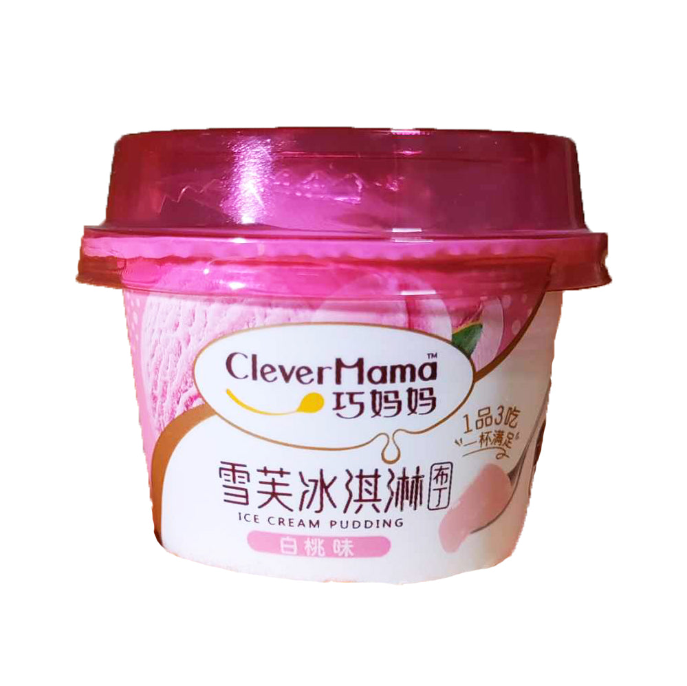 Clever Mama Mini Ice Cream Pudding (Peach Flavor) - Approx. 60 grams