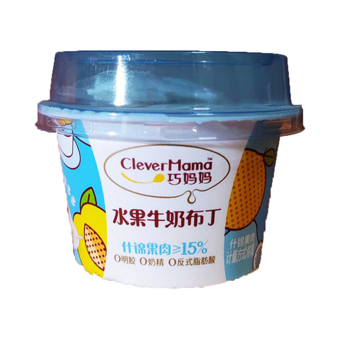 Clever Mama Mixed Fruits Pudding Mini Cup - Approx. 60 grams