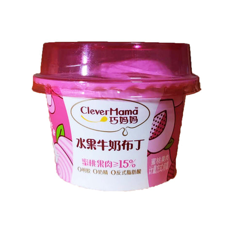 Clever Mama Peach Pudding Cup - Approx. 90 grams