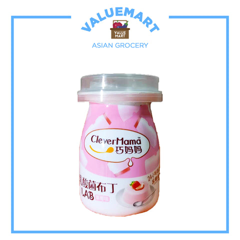 Clever Mama Strawberry Lactobacillus Pudding Bottle - Approx. 90 grams