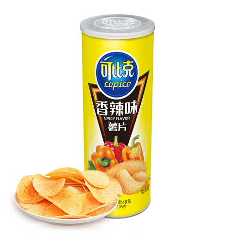 Copico Potato Chips Spicy Flavor (Tube) - 105 grams