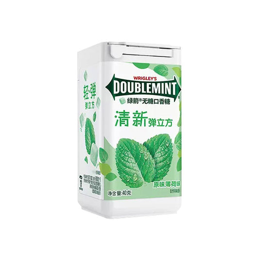 Doublemint Cube 零糖口香糖（原味薄荷）-40 克