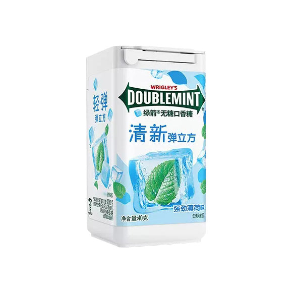 Doublemint Cube Zero-Sugar Chewing Gum (Strong Mint) - 40 grams