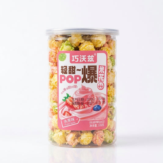QWZ Glazed Popcorn Fruit Mix Flavor - 122 grams