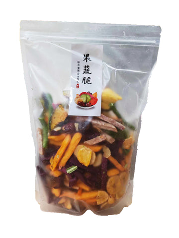 Haidao 18-Kinds Mixed Dried Vegetable & Fruit Chips (Clear Pack) - 500 grams