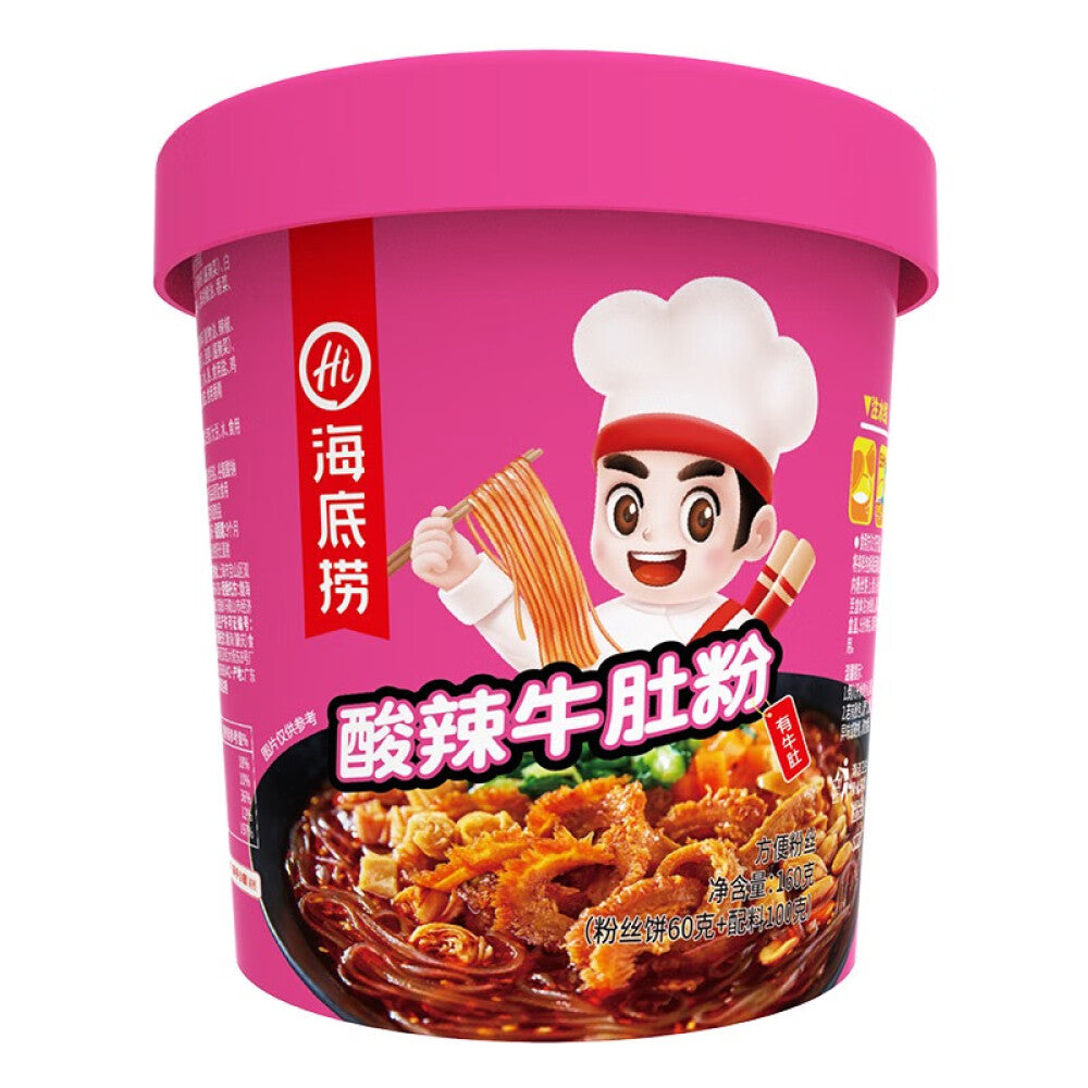 Haidilao Hot & Sour Beef Tripe Glass Noodle Soup - 136 grams