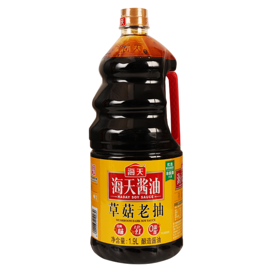 Haitian Classic Mushroom Dark Soy Sauce - 1.9 Liters 海天草菇老抽1.9L