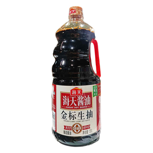 Haitian Golden Label Classic Light Soy Sauce - 1.9 Liters 海天金标生抽 1.9L