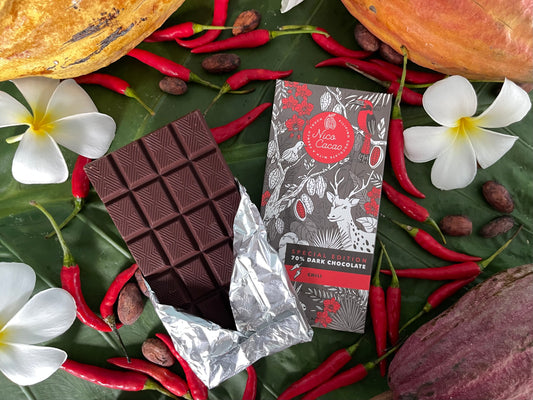 Nico Cacao 70% Chili Dark Chocolate - 100 grams