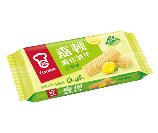 花园奶油威化饼（柠檬味） - 200 克