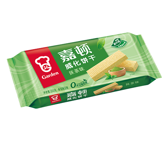 Garden Cream-Filled Wafers (Matcha Flavor) - 200 grams