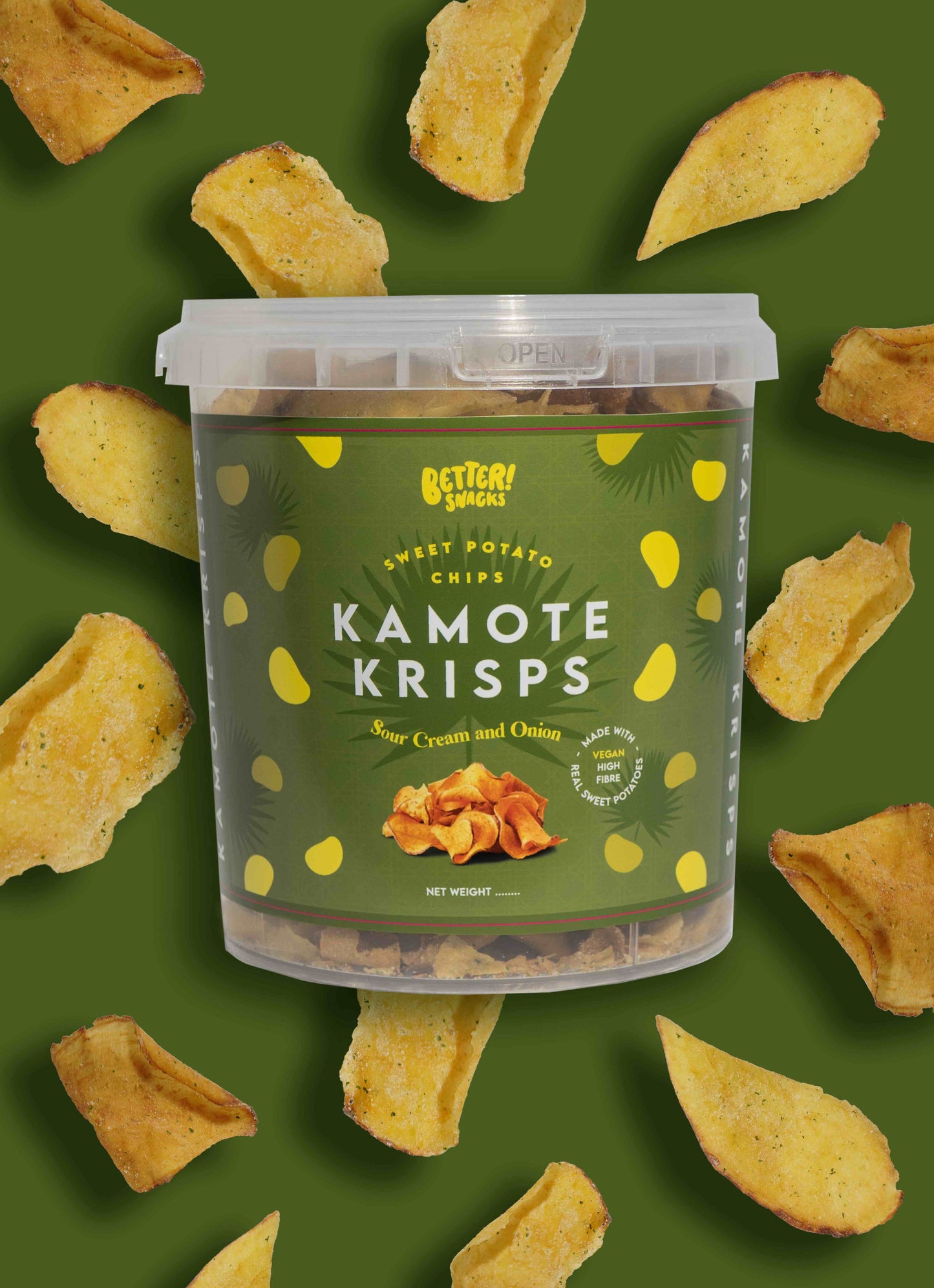 [PRE-ORDER] Better Snacks Kamote Krisps Tub (Sour Cream Flavor) - 220 grams