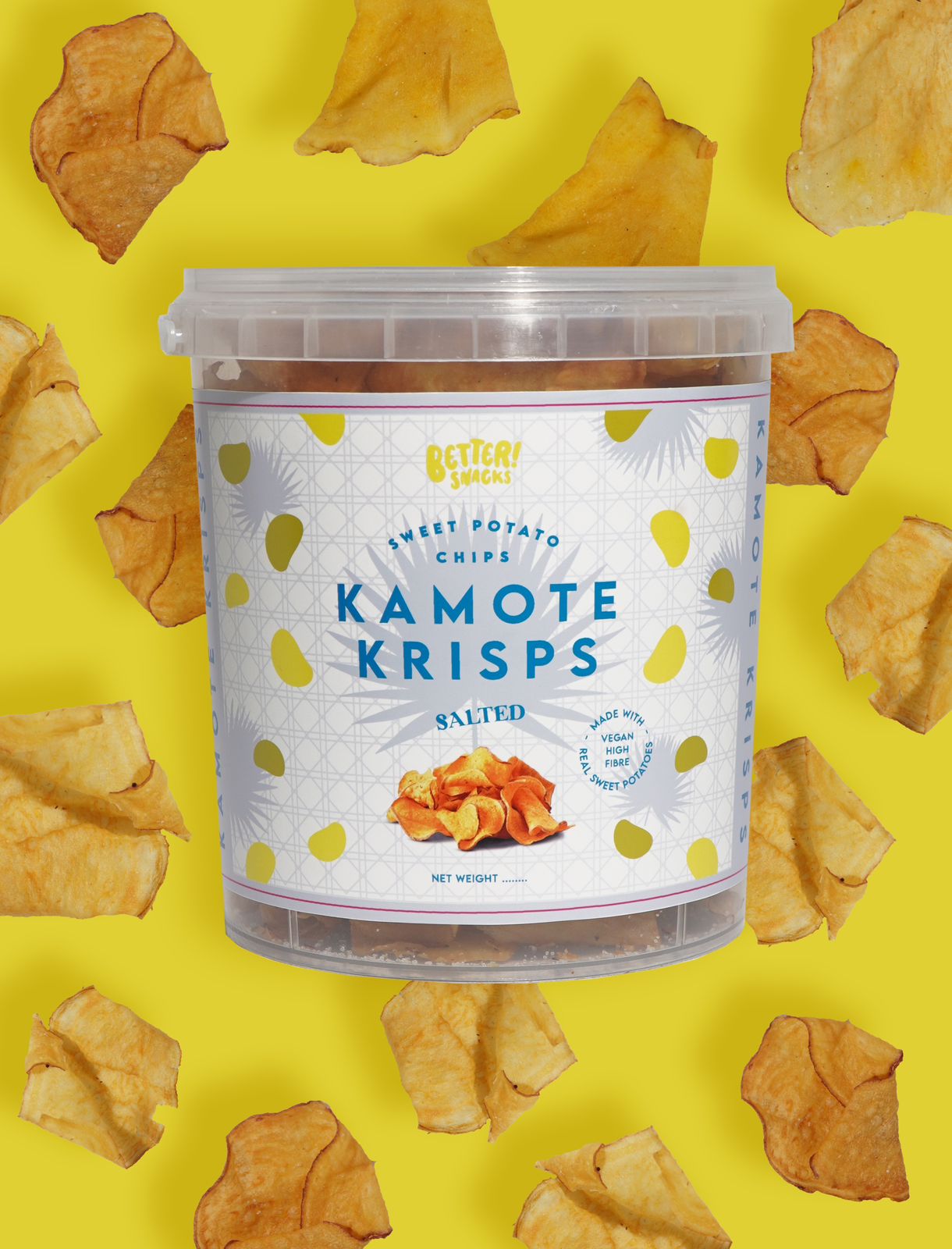 [PRE-ORDER] Better Snacks Kamote Krisps Tub (Salted Flavor) - 220 grams